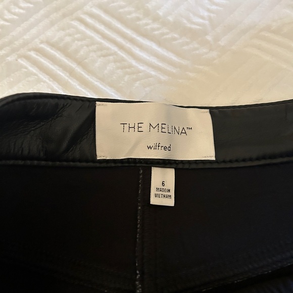 Aritzia Melina Wilfred Faux Leather Pant NWOT - Picture 10 of 10